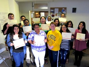 Krystal and her students at GTA.